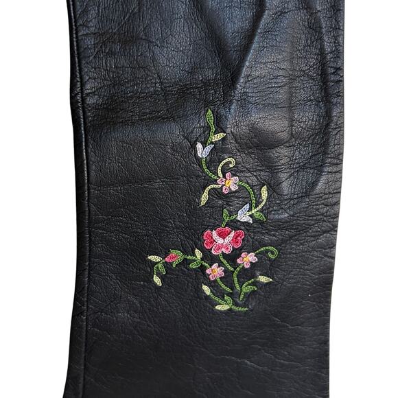 Vintage JOUVIN Leather Opera Gloves – 1940s–50s – Hand Embroidered – Unworn - Picture 4 of 8